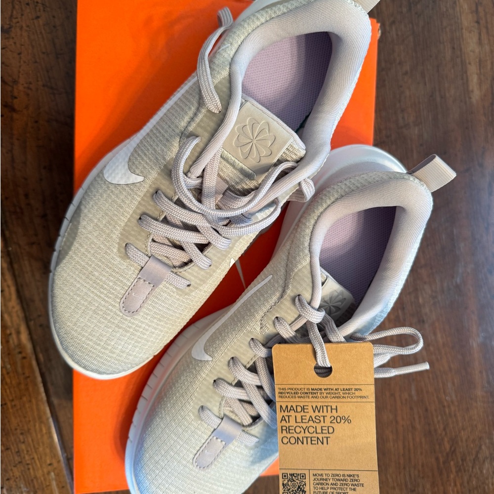 Nike Light Gray and White Running Shoes New